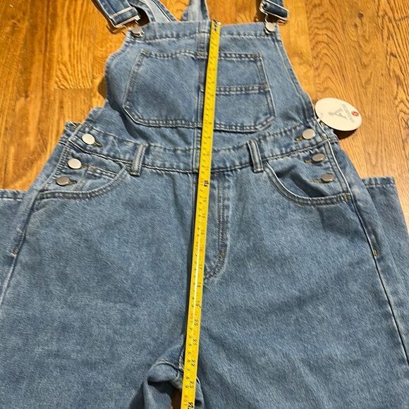 ANRABESS Blue Denim Overalls women’s sz small NEW with TAG soft denim - Picture 11 of 14